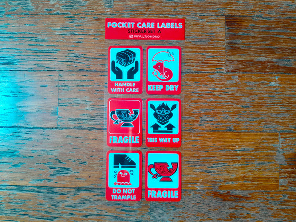 POCKET CARE LABELS Sticker Sheets