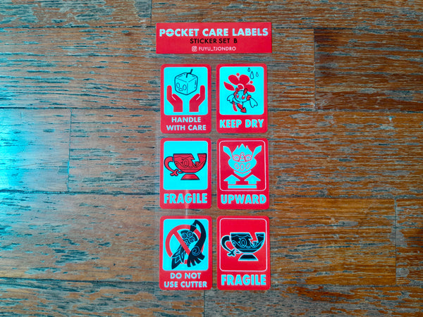 POCKET CARE LABELS Sticker Sheets