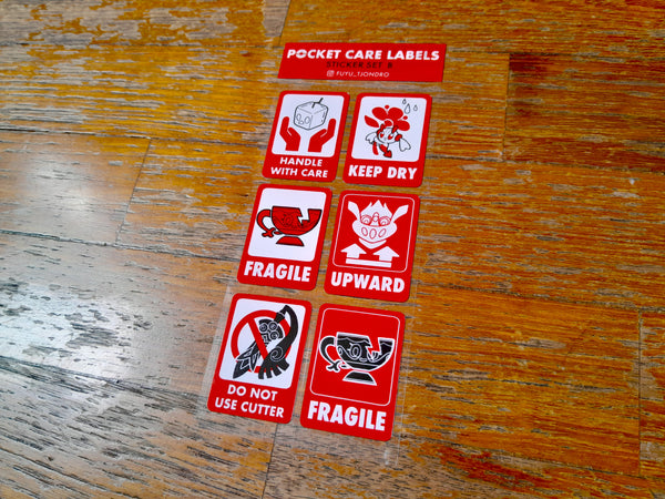 POCKET CARE LABELS Sticker Sheets