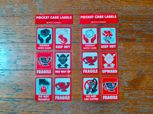 POCKET CARE LABELS Sticker Sheets