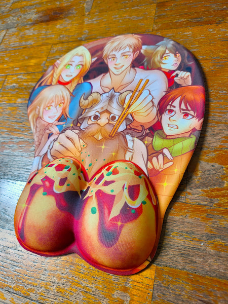 Giant Takoyaki Feast! - Padded Mousepad