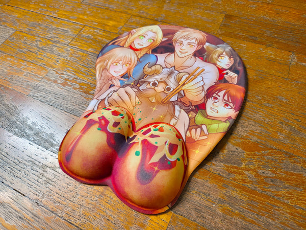 Giant Takoyaki Feast! - Padded Mousepad