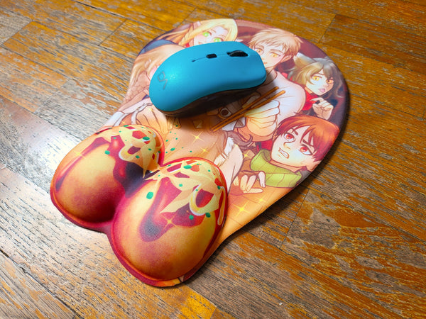 Giant Takoyaki Feast! - Padded Mousepad