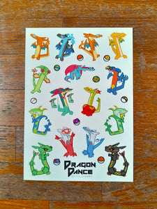 DRAGON DANCE Sticker Sheet