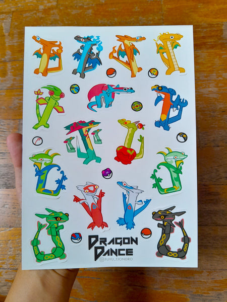 DRAGON DANCE Sticker Sheet